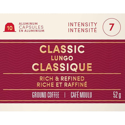 Tim Hortons Classic Lungo Coffee Capsules – 10ct