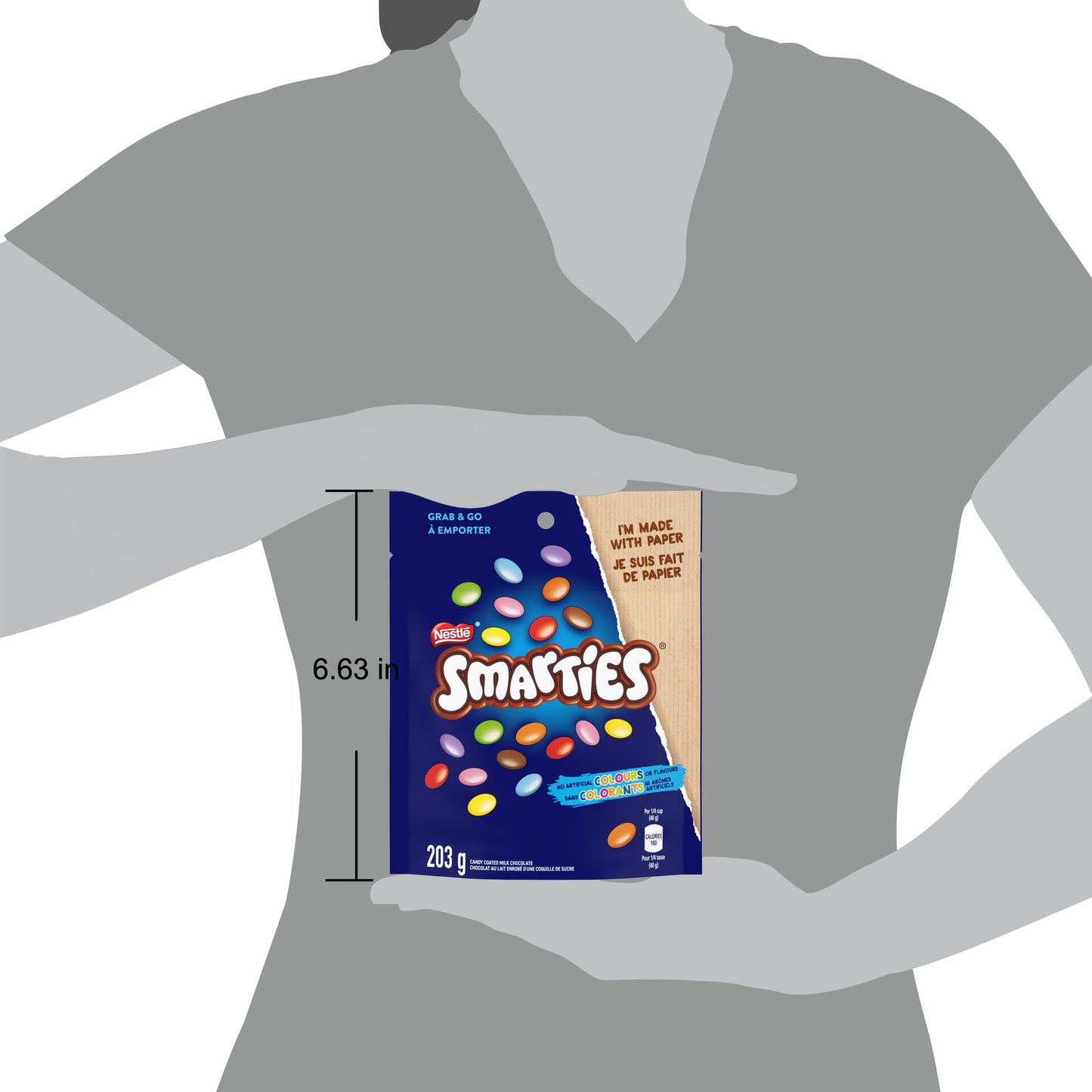 Classic Smarties Candy-Coated Milk Chocolate Canister - 7.16 oz