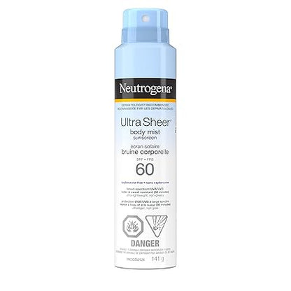 Neutrogena Ultra Sheer Body Mist Sunscreen SPF 60 - (5 oz)