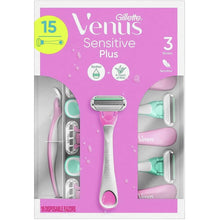 Gillette Venus Sensitive Plus Disposable Razors for Women (15 Count)