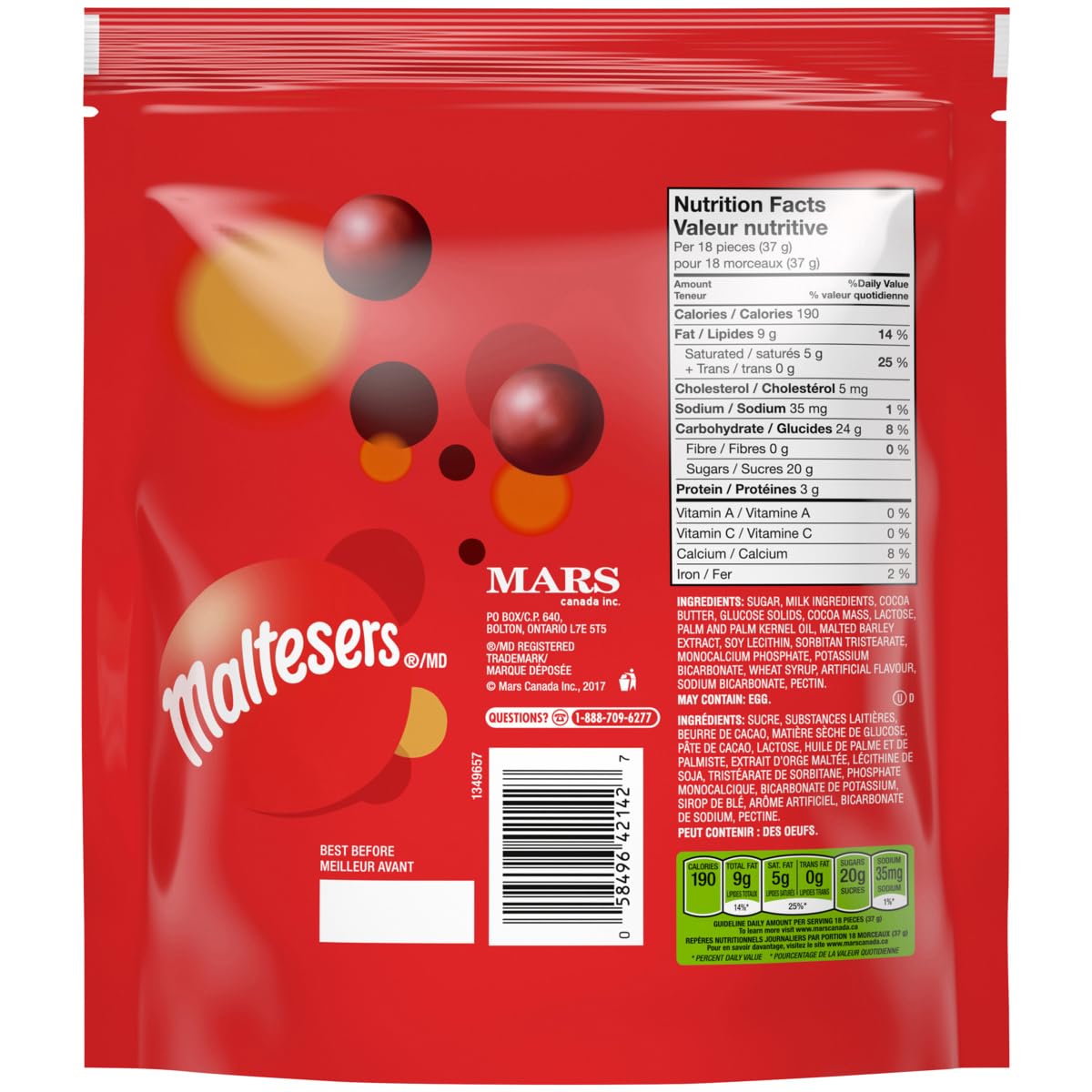 MALTESERS, Milk Chocolate Candy Bites, 324g