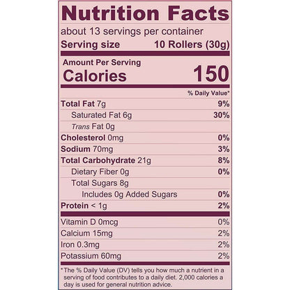 Ava Organics Coconut Crispy Rollers: USDA Organic, Real Coconut Milk Snacks (14.1 oz) – Deliciously Light & Crunchy!