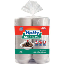Hefty Supreme Heavy Duty Foam Bowls, 12 oz (300 Count)