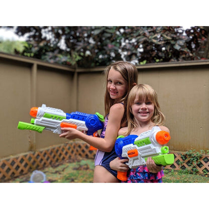 Heytech Super Water Gun  (Green) | 1200cc High Capacity Blasters | 32ft Long Range Soakers