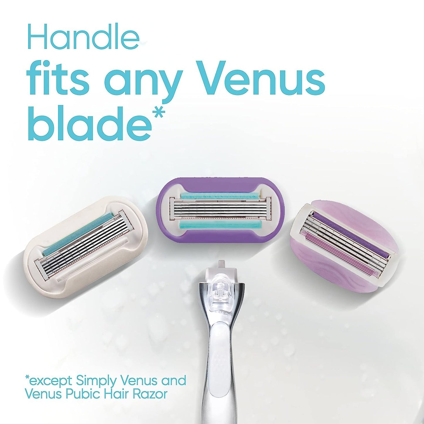 Gillette Venus Deluxe Smooth Platinum:  (1 Razor, 2 Refills)