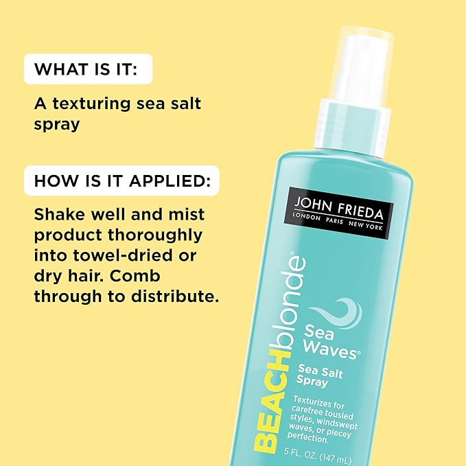 John Frieda Beach Blonde Sea Salt Spray (5oz)