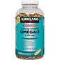 Kirkland Signature Omega-3 Fish Oil 1200mg (330 Softgels) - High EPA 500mg & DHA 250mg for Heart & Brain Health