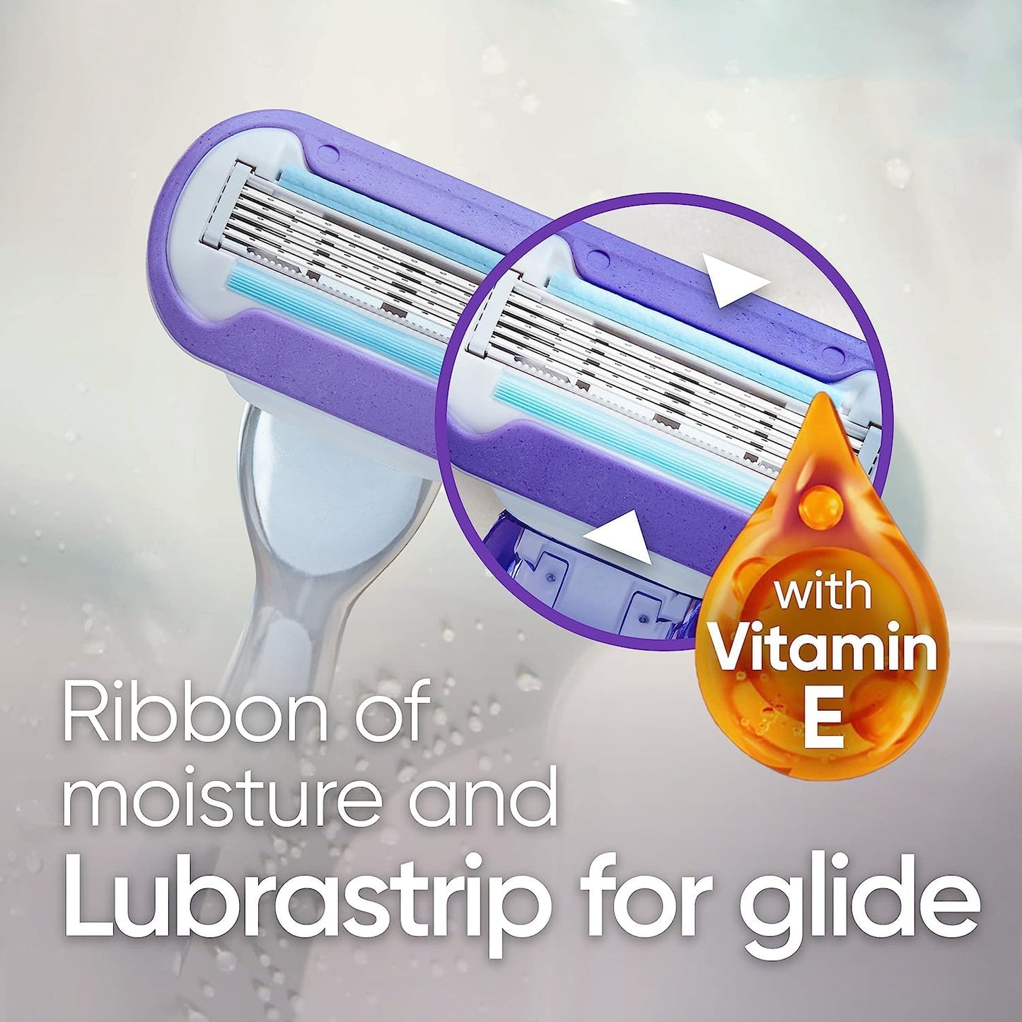 Gillette Venus Deluxe Smooth Platinum:  (1 Razor, 2 Refills)