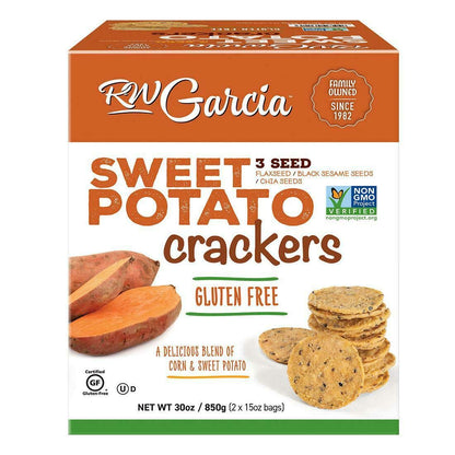 RW Garcia Organic Sweet Potato Crackers –  15 oz