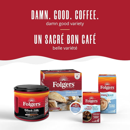 Folgers Classic Roast Medium Dark Roast, Ground Coffee, 816g Canister