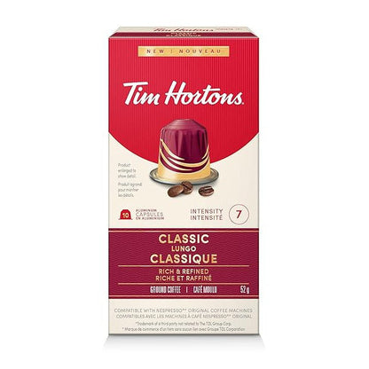 Tim Hortons Classic Lungo Coffee Capsules – 10ct