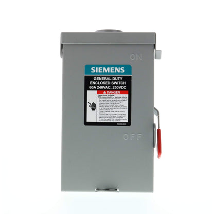 Siemens 60A 3-Pole Non-Fusible Safety Switch | 240V | GNF322RA