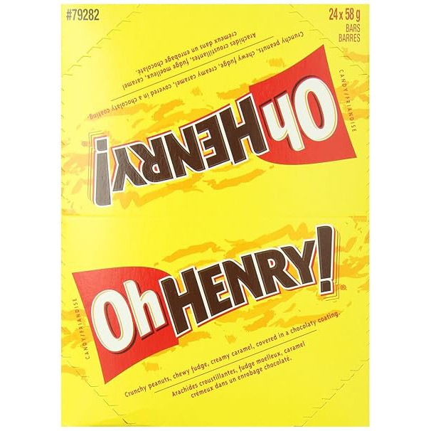 Oh Henry! Candy Bars by Hershey's (24 Count Box)