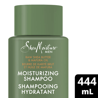 SheaMoisture Men's Hydrating Shampoo – Deep Moisture for Dry Hair with Shea Butter & Mafura Oil (15 fl oz)
