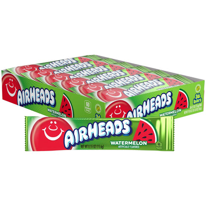 Airheads Bars, Watermelon, 0.55 Ounce (Pack of 36)