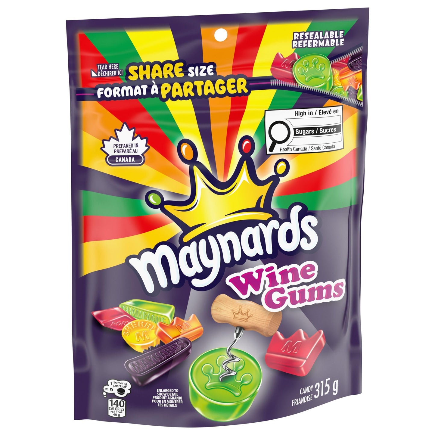 Maynards, Wine Gums Candy, Gummy Candy,  315g