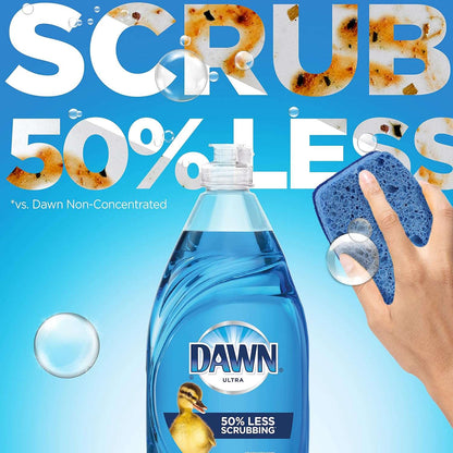 Dawn Ultra Dish Soap Refill (89.2 oz) - Original Scent Liquid | Tough on Grease, Value Size