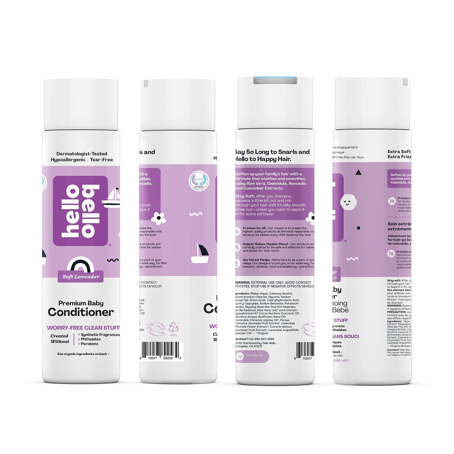 Hello Bello Kids Soft Lavender Conditioner (10 oz)