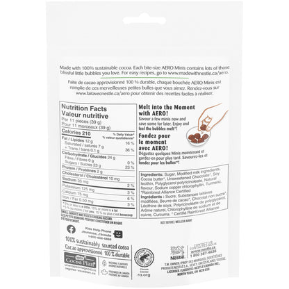 Aero Peppermint Bubbles - Light & Airy Mint Chocolate Candy (4.76 oz Share Pouch)