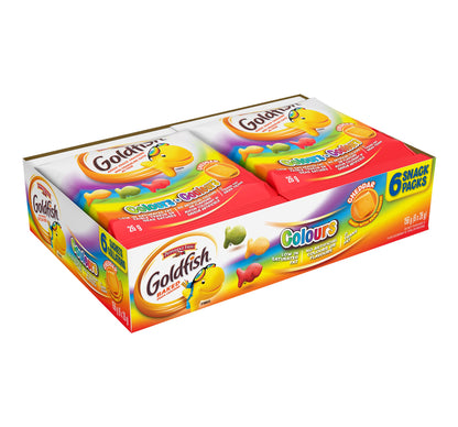 Goldfish Colours Crackers, 6 Snack Packs, 26 Grams