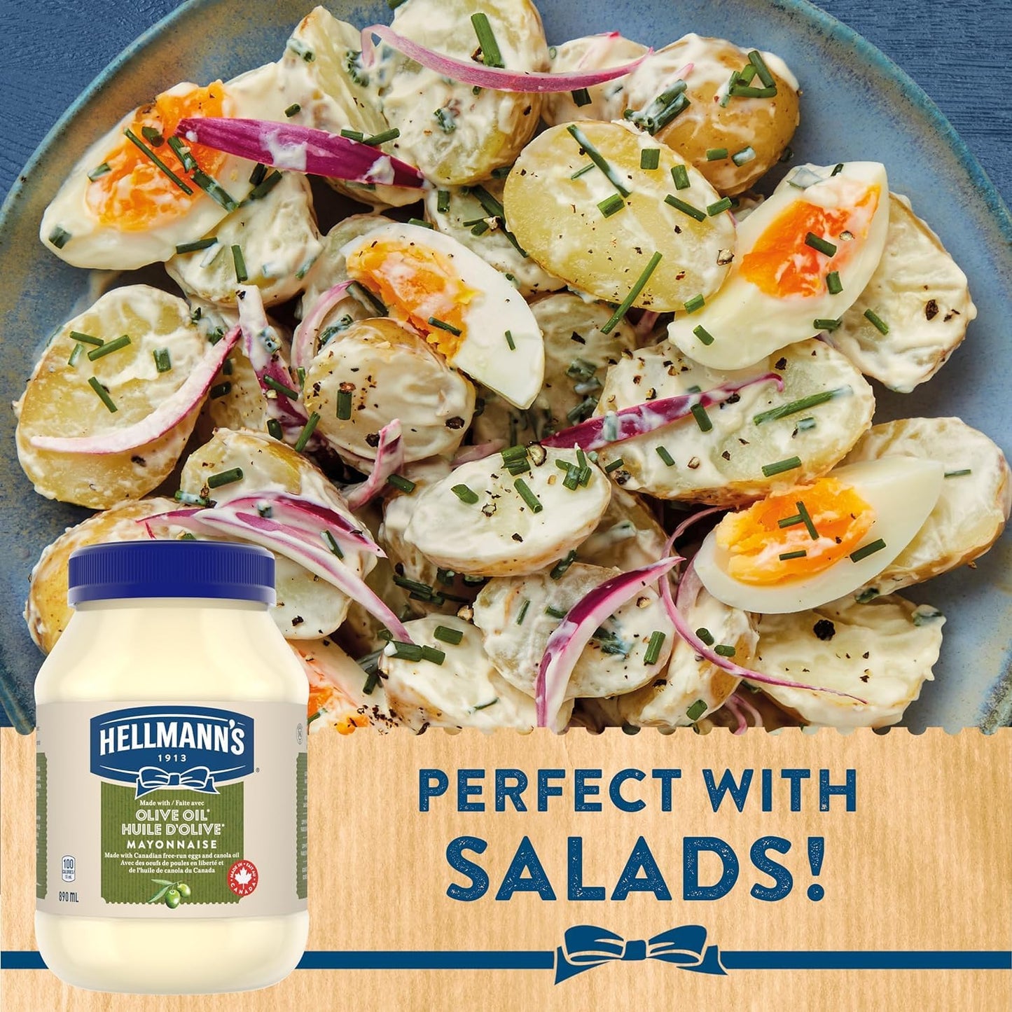 Hellmann's Olive Oil Mayonnaise - 890 ml