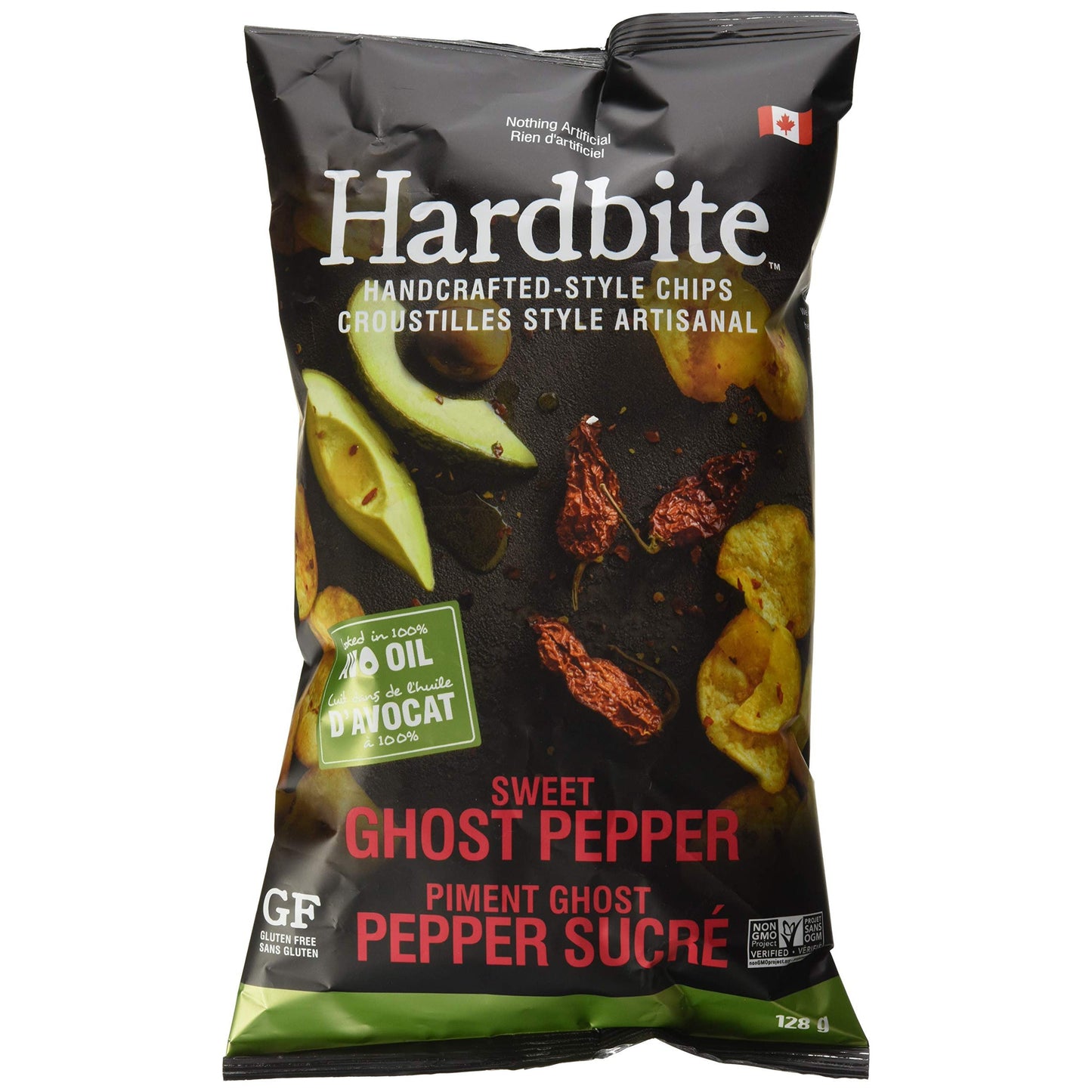 Hardbite Sweet Ghost Pepper Kettle Chips |  (128g Bag)