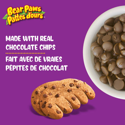 Bear Paws Chocolate Chip Cookies -  240g, 6 Pouches