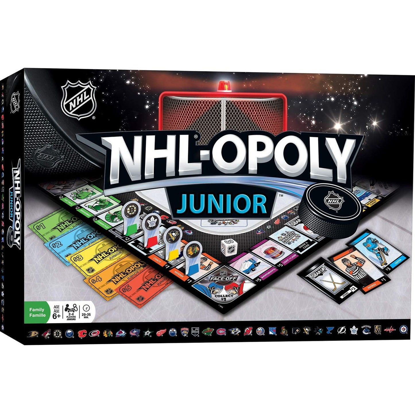 NHL-Opoly Junior Board Game by MasterPieces | Ages 6+