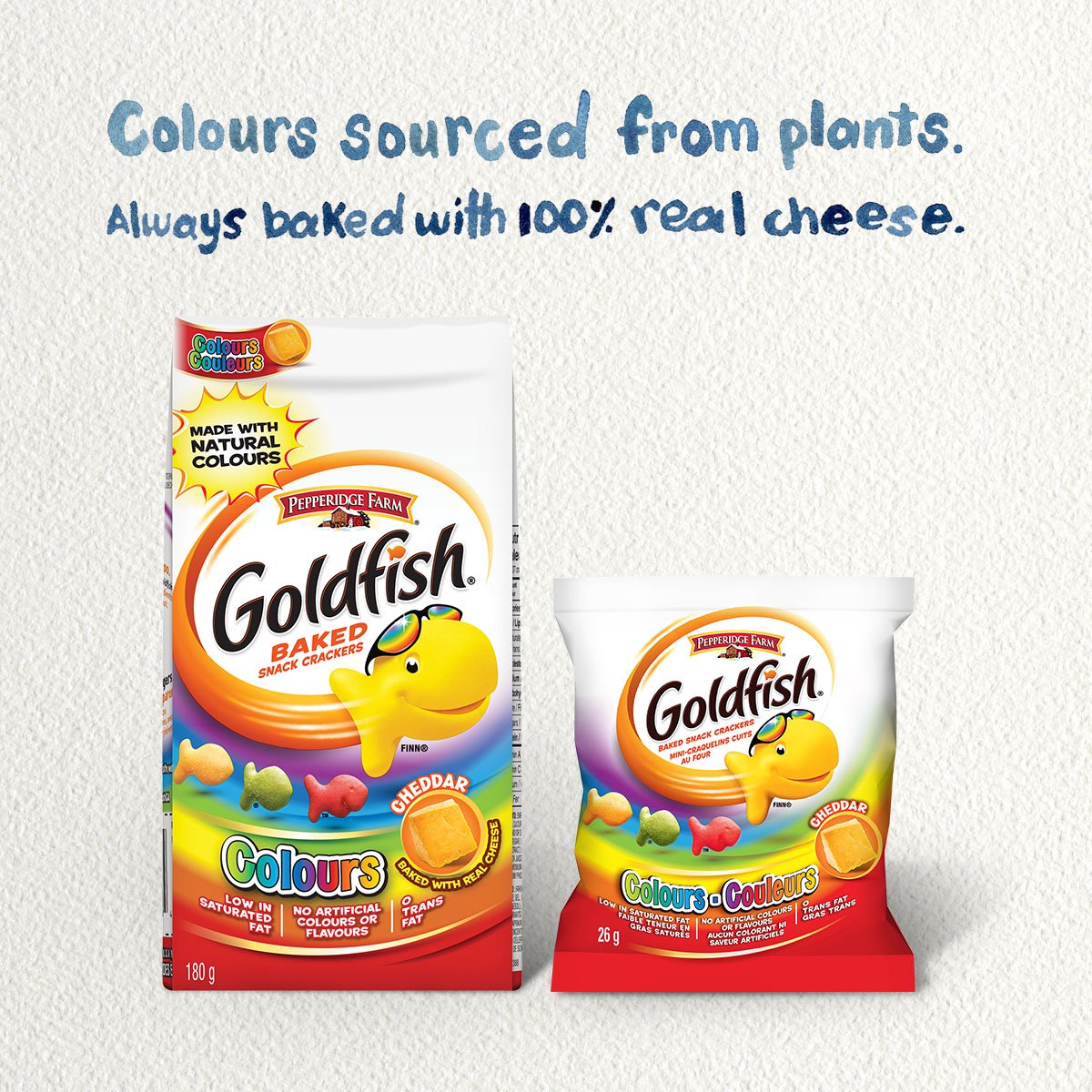Goldfish Colours Crackers, 6 Snack Packs, 26 Grams