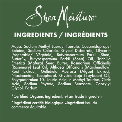 SheaMoisture Men's Hydrating Shampoo – Deep Moisture for Dry Hair with Shea Butter & Mafura Oil (15 fl oz)