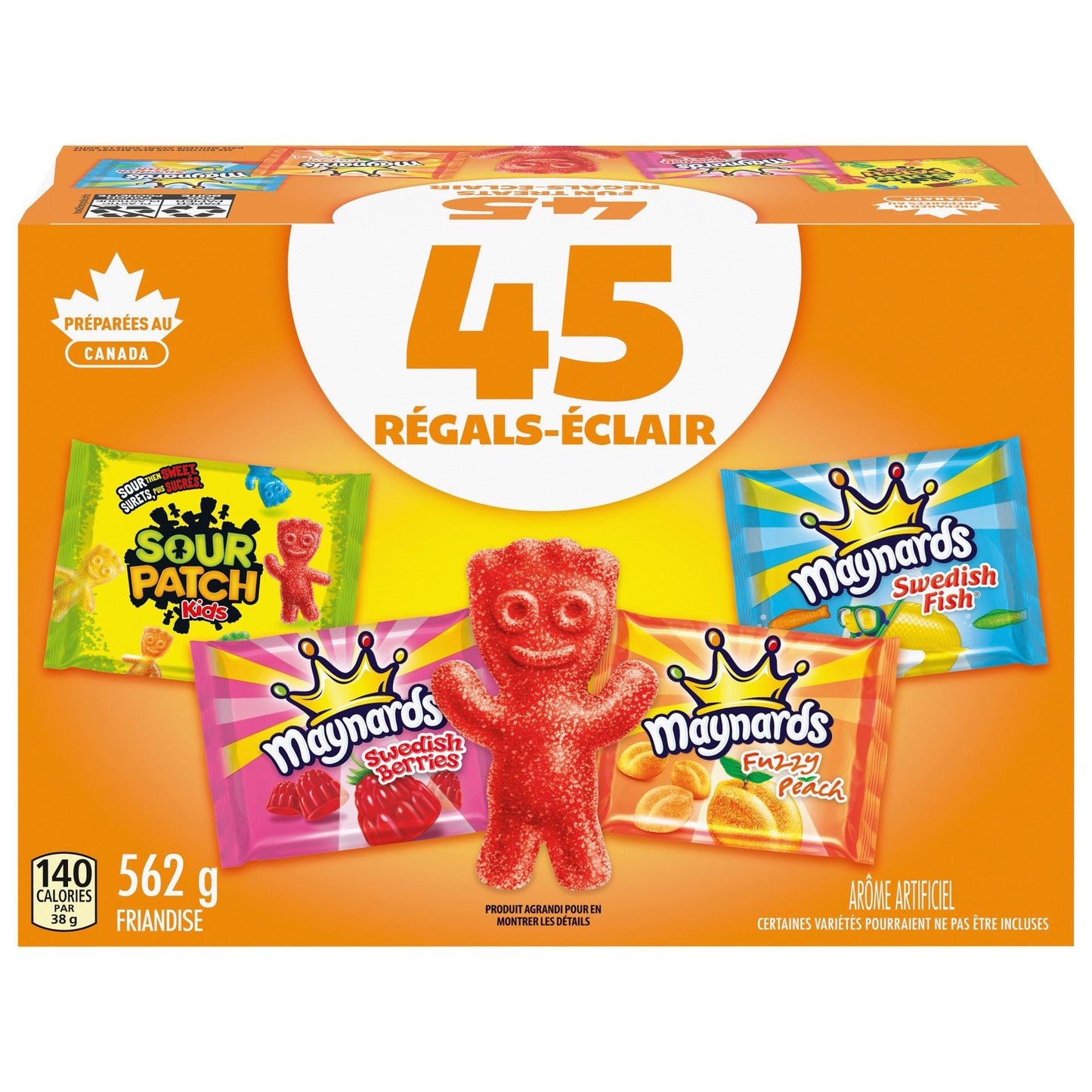 Maynards, Assorted Gummy Candy (Pack of 45), 562 g