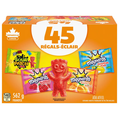 Maynards, Assorted Gummy Candy (Pack of 45), 562 g