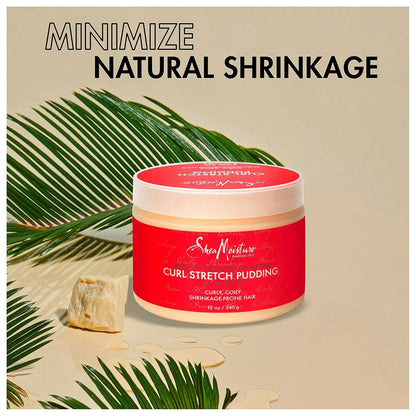 SheaMoisture Curl Stretch Pudding: Elongate Curls, Banish Frizz & Define Style (11.5 oz)