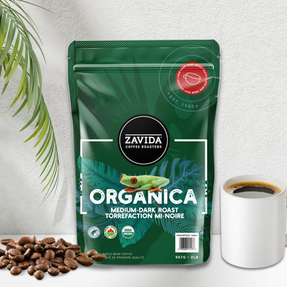 Zavida Organica Whole Bean Coffee (2 lb Bag)