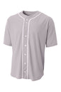 A4 Short Sleeve Full-Button Baseball Top A4N4184