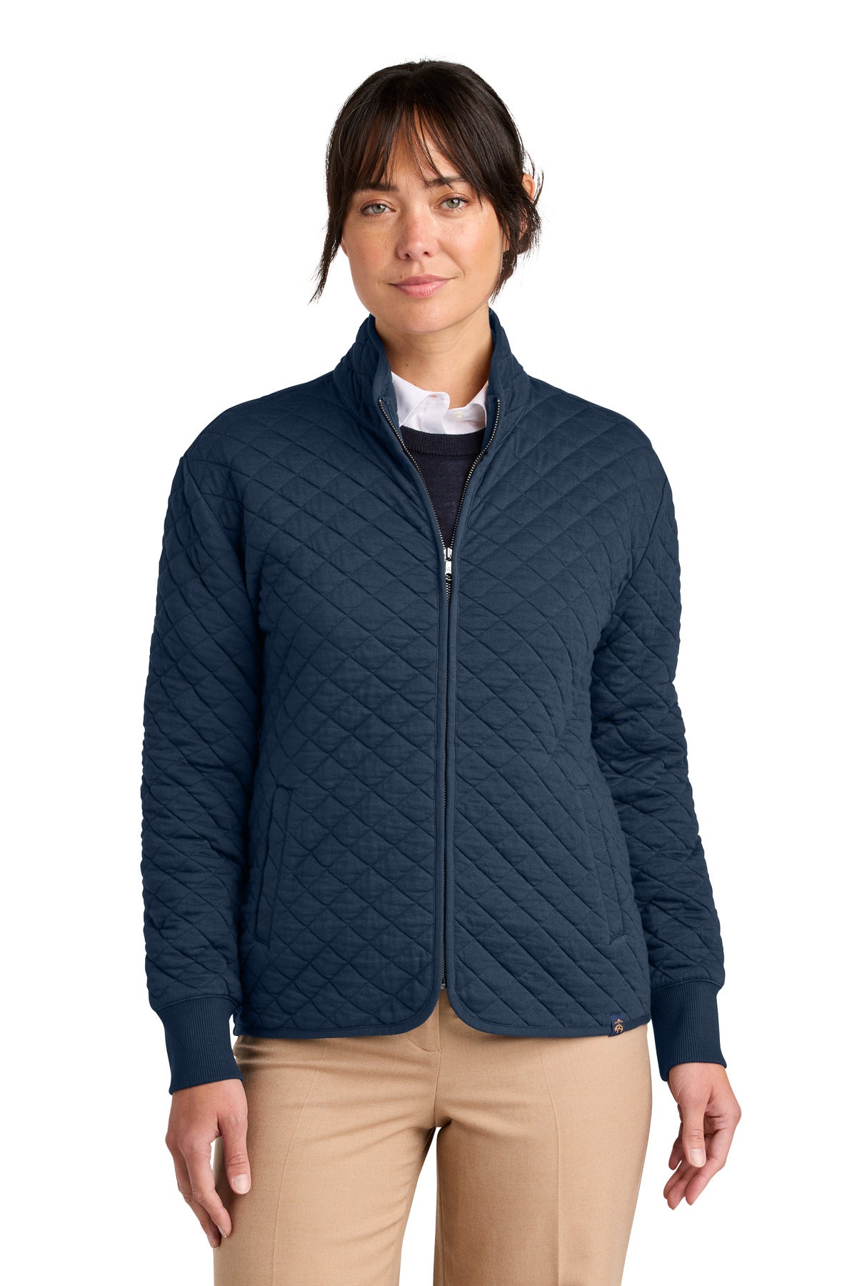 Brooks Brothers® Women's Diamond Quilt Full-Zip BB18213