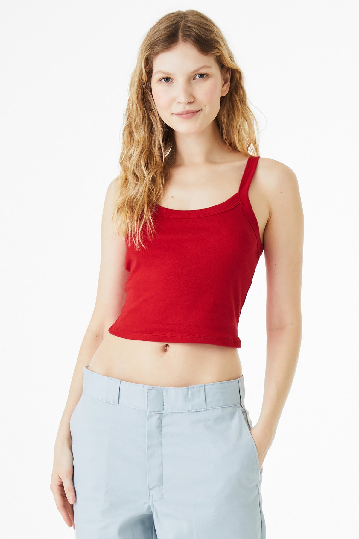 BELLA+CANVAS® Women's Micro Rib Spaghetti Strap Tank BC1012