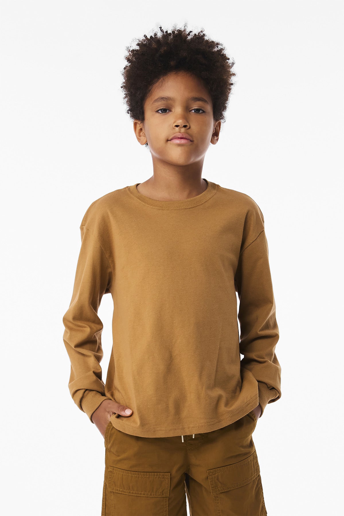 BELLA+CANVAS® Youth 6-Ounce Heavyweight Long Sleeve Tee BC3511Y