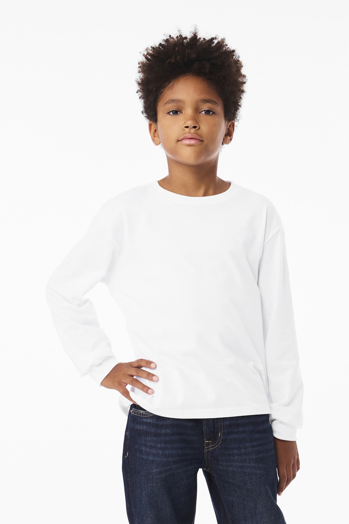 BELLA+CANVAS® Youth 6-Ounce Heavyweight Long Sleeve Tee BC3511Y