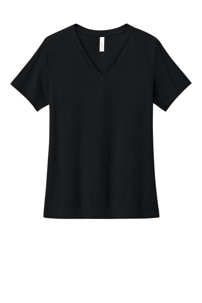 BELLA+CANVAS® Women's Relaxed Heather CVC V-Neck Tee BC6405CVC