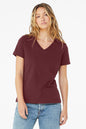 BELLA+CANVAS ® Women's Relaxed Jersey Short Sleeve V-Neck Tee. BC6405