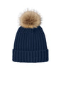 Port Authority® Faux Fur Pom Beanie C990