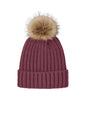 Port Authority® Faux Fur Pom Beanie C990