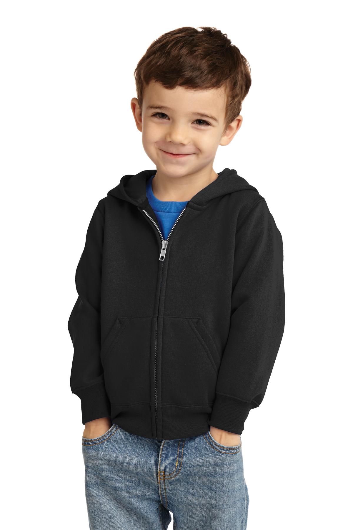 Port & Co™ Toddler Core Fleece Full-Zip Hooded Sweatshirt. CAR78TZH