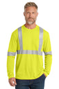 CornerStone® ANSI 107 Class 2 Long Sleeve Safety T-Shirt. CS401LS
