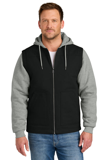 CornerStone® Duck Fleece Full-Zip Hooded Jacket CSJ42