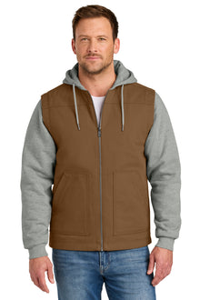 CornerStone® Duck Fleece Full-Zip Hooded Jacket CSJ42