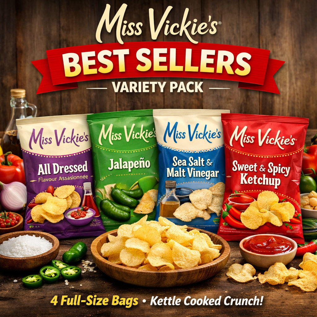 Miss Vickie’s Best Sellers Variety Pack – 4 Full-Size Bags