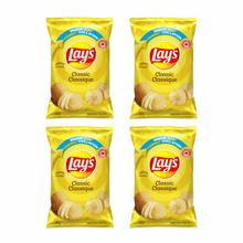 Lay's Classic Potato Chips - Original Flavor 4 Snack Pack (60g Bags)