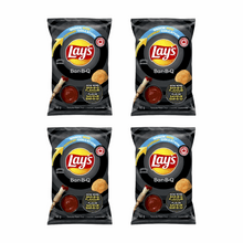 Lay's BBQ Potato Chips - Classic Smoky Flavor 4 Snack Pack (60g Bags)